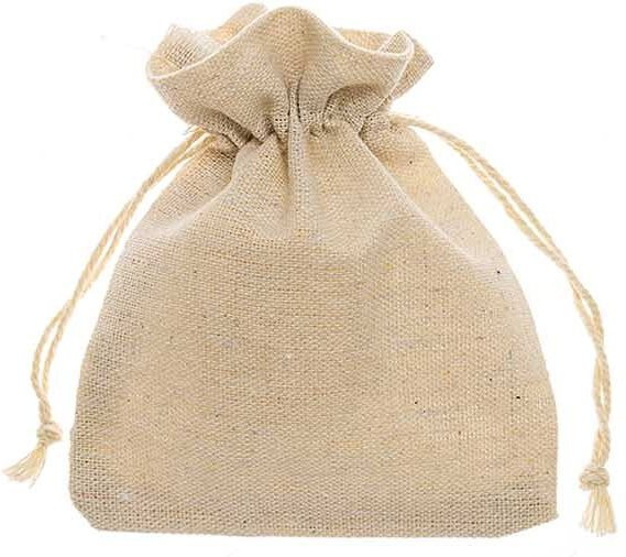 Rico Design Adventskalender Beutel in Juteoptik beige B: 10 cm, H: 13 cm - Bild 1