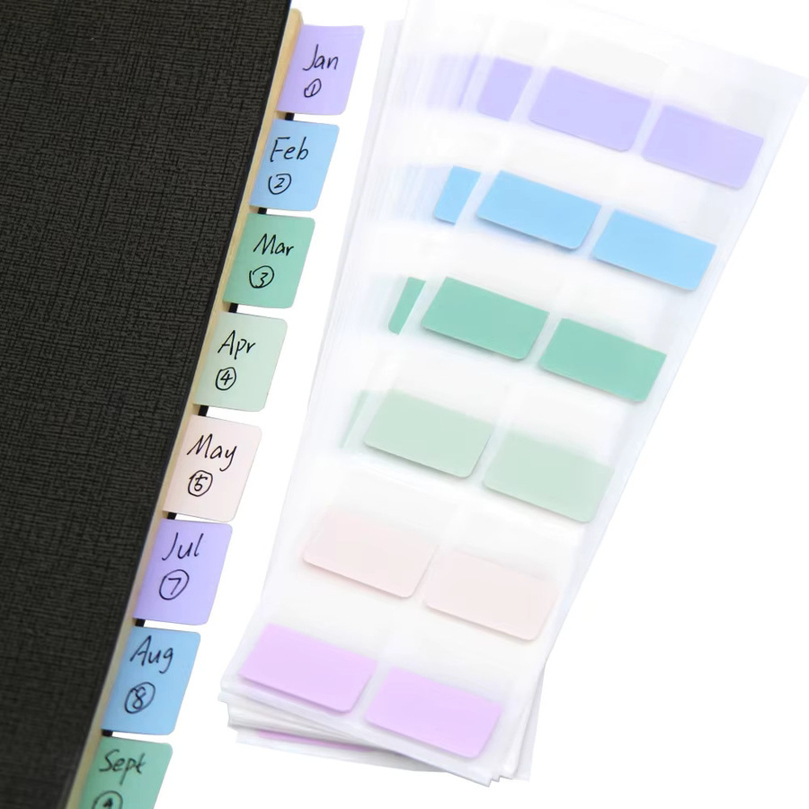 LOLEDE Transparente Haftnotizen und Index-Tabs in Multicolour für Planer, Büro und Schule - Bild 2