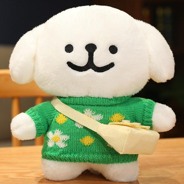 Yiran toy Malteser Hund Plüschtier, Weiß, Plüsch / Textil - Bild 1