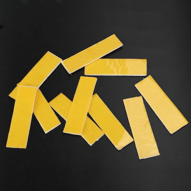 WAHHING 10er Set Baumwoll-Düsenisolierung für 3D-Drucker Hot-End Heizblock in Gelb, 2 mm Dicke - Bild 1