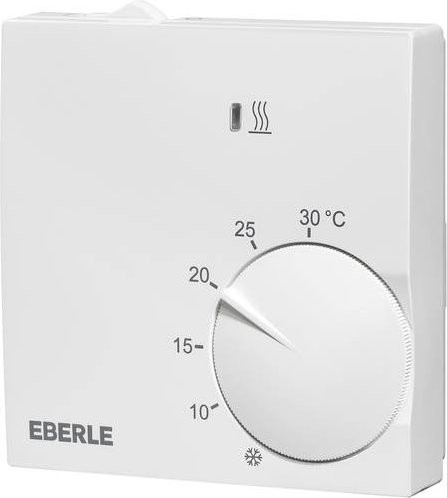 Eberle RTR-S 6202-6 Raumthermostat Aufputz in Weiß mit Ein/Aus-Schalter - Bild 1
