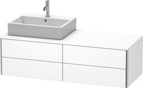 Duravit Waschtischunterschrank XSquare in Weiß mit 4 Schubladen, Breite: 140 cm, Tiefe: 54,8 cm, Höhe: 40 cm - Bild 1