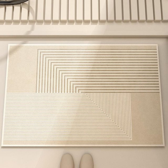 Yiran Furniture Kieselgur Fußmatte aus Diatomeenschlamm, schnelltrocknend und wasserabsorbierend, Anti-Rutsch-Badezimmermatte, B/T: 60 x 90 cm - Bild 1