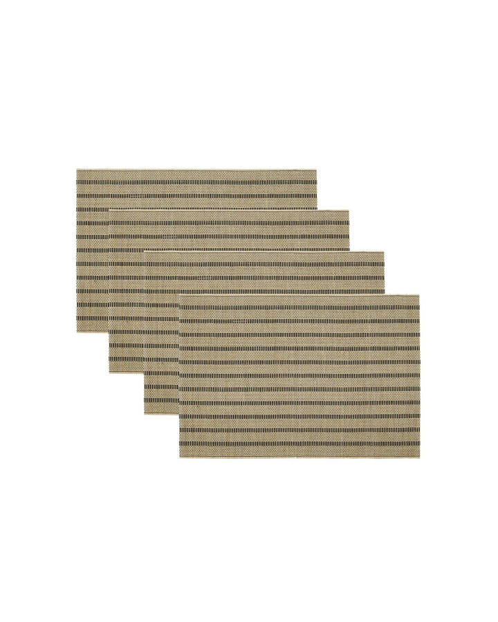 House Doctor Platzsets Fica in Natur, 4er-Set aus Bambus und Baumwolle, B/T: 46 x 35 cm - Bild 1