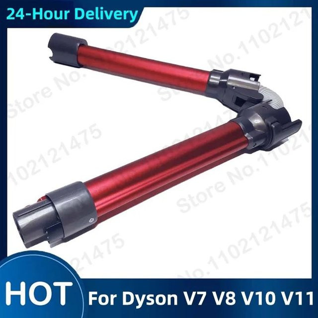 Flexibles Ersatz-Aluminiumrohr kompatibel mit Dyson v7 v8 v10 v11 in Blau oder Rot, Länge: 76 cm - Bild 1