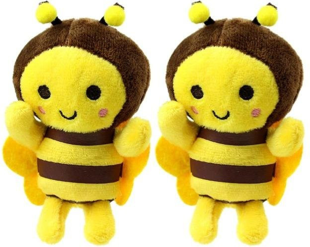 Yiran Health & Beauty Bienenpuppe Plüschtier, Schlüsselanhänger, 12cm - Bild 1