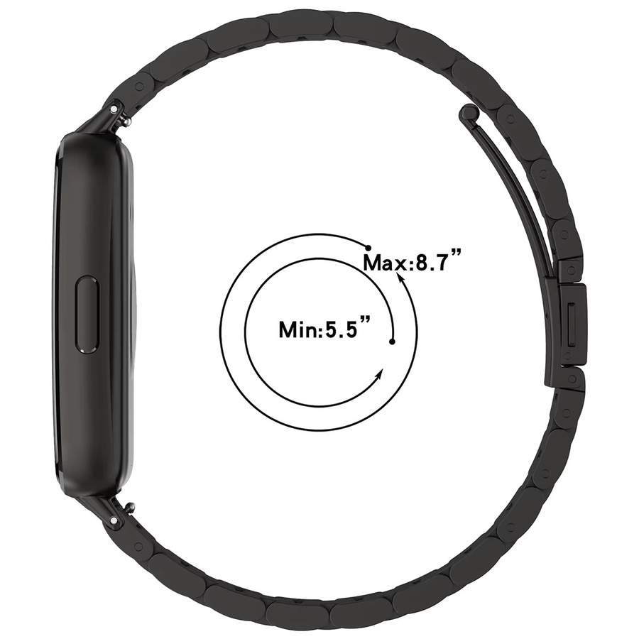 CHIICSMART Uhrenarmband Edelstahl, Schwarz, Unisex - Bild 4