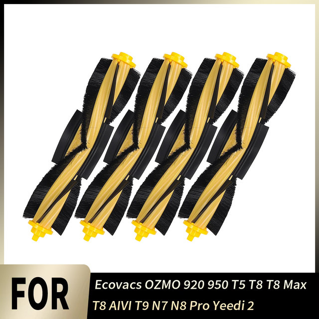 Ecovacs Hauptrollenbürste für OZMO 920 950 T5 T8 T8 Max T8 AIVI T9 N7 N8 Pro Yeedi 2 Hybrid in Multicolour als langlebiges Ersatzzubehör für die Tiefenreinigung - Bild 1