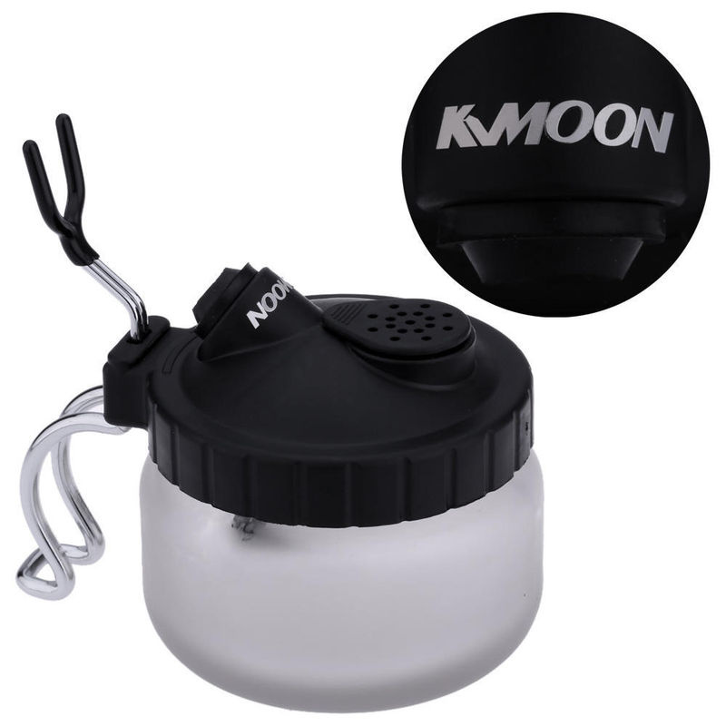 KKmoon Airbrush Reinigungsglas mit 5 Filtern, transparent/schwarz - Bild 3