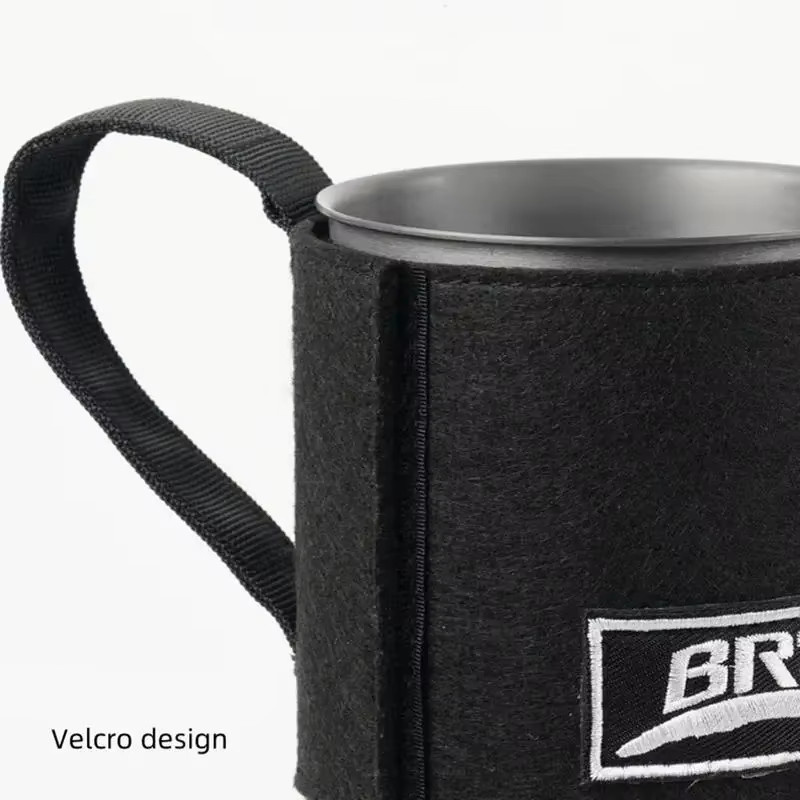 BRS 61 Jet Boil Camping Kocher mit Wärmetauscher, tragbarer Gasherd für Camping und Backpacking, Schwarz/Edelstahl - Bild 3