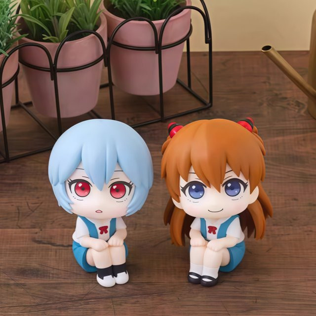 Bandai Evangelion Ayanami Rei Souryuu Asuka Langley Look Up, Action Figur, 10cm - Bild 1
