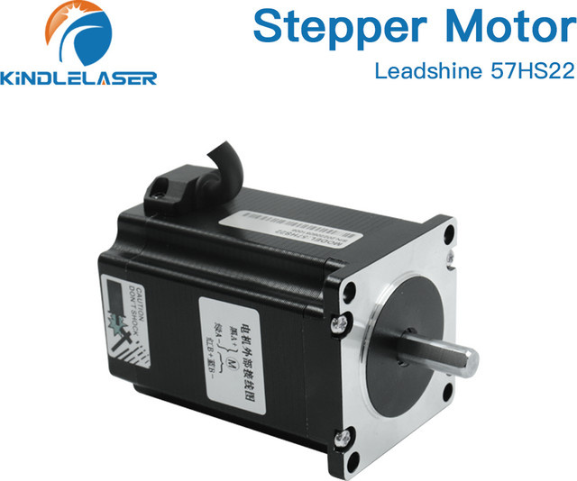 Leadshine Nema 23 Schrittmotor 57HS22 mit 2 Phasen, 2,2 Nm Drehmoment, 5,6 A, 8-adrig, 8 mm Welle und 8 m Kabellänge für CNC-Gravierfräsmaschinen - Bild 1