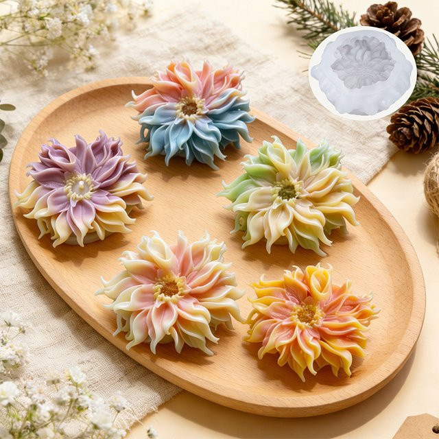 Fiesta Silikonform für Blumen-Dekorationen zum Backen von Schokolade, Kuchen und Keksen - Bild 1