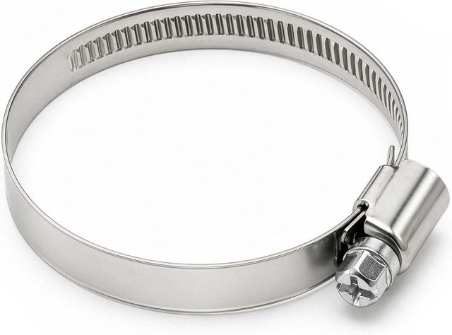 Wiltec Schneckengewindeschelle W1 aus verzinktem Stahl, Farbe: Silber, Durchmesser: 46-70 mm, Gewindegröße: 12 mm - Bild 1