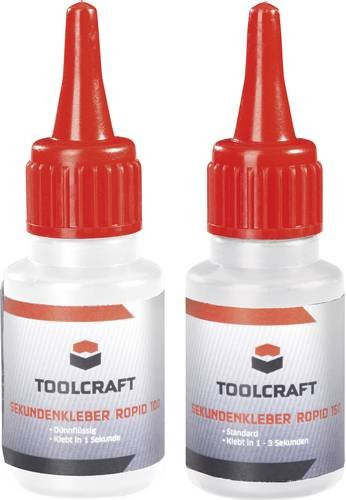 TOOLCRAFT ROPID 100 & ROPID 150 Sekundenkleber Set 885815 mit Cyanoacrylat - Bild 1