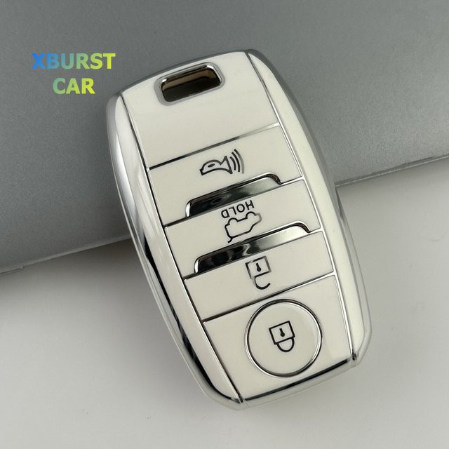 Xburstcar TPU Schlüsselhülle für Kia Optima Sorento Niro Soul KX3 KX5 K3S Rio Ceed Cerato mit 3 Tasten - Bild 1