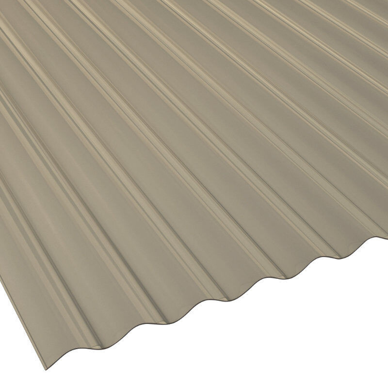 Terrassendach-Set Sinusplatte aus PVC von Friedrich von Lien AG in Bronze, Dicke: 1,2 mm - Bild 1