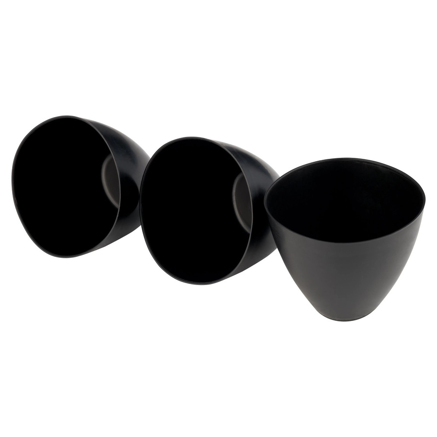 ELLIX Gipsbecher 3er-Set in Schwarz aus Kunststoff - Bild 2
