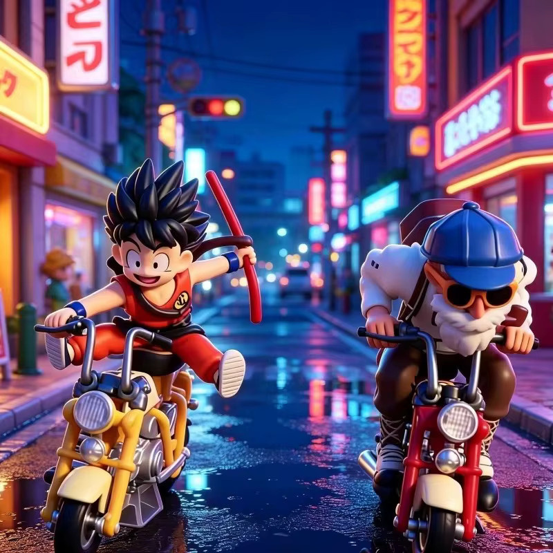 Dragon Ball Goku auf Motorrad, Figur, Einzelfigur - Bild 4