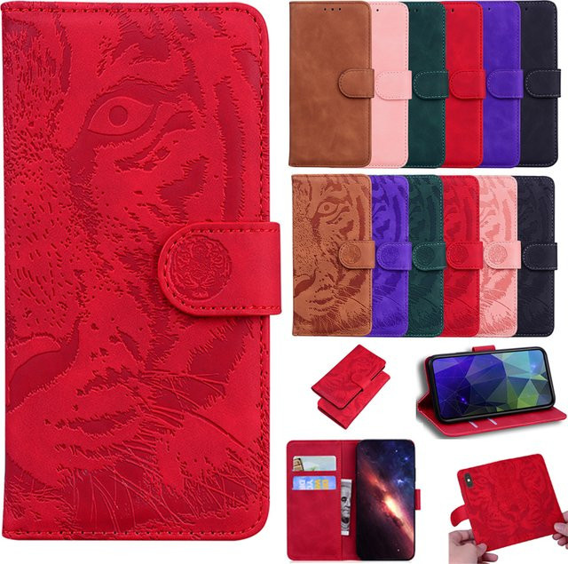 Stand Flip Wallet Case Leder Schutzhülle für Oppo Reno 6 5 4 Pro Plus Reno4 Lite Reno5 Pro Plus in Braun - Bild 1