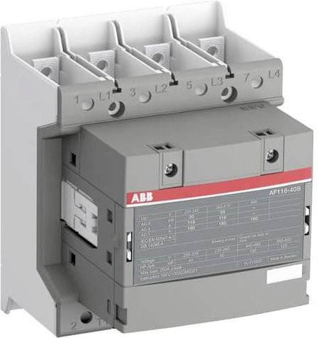 ABB Schütz AF116-40-00B-11 in Grau mit 4 Schließern und 55kW - Bild 1