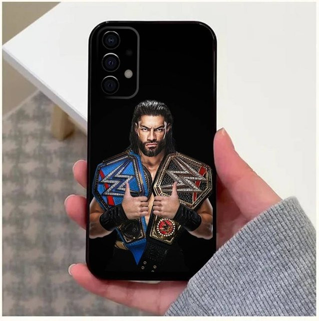 R-Roman Reigns Wrestling Star Handyhülle für Samsung Galaxy A-Serie in Schwarz - Bild 1