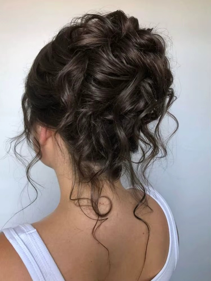 ISIGROSI Haarteile Chignon, 2 Stück, kurze gewellte lockige Synthetik, Damen - Bild 7