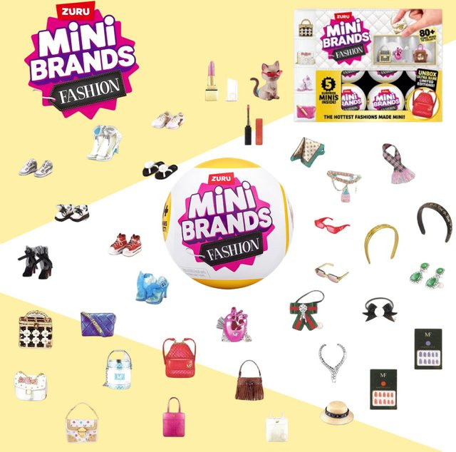ZURU Mini Brands Fashion Series 3 Mystery Box, 5 Überraschungs-Bälle, ab 3 Jahren - Bild 1