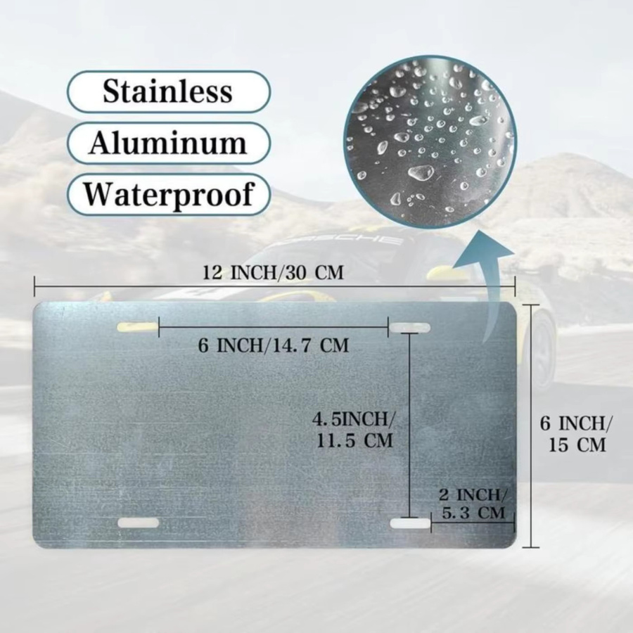 CIFBUY Michigan Vintage-Replikat Wanddekoration aus Metall in Weiß - Bild 3