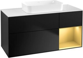 V&B Waschtischunterschrank Finion in Blau Lacquer, B/T: 120 x 60 cm - Bild 1
