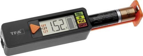 TFA Dostmann Batterietester BatteryCheck in Schwarz - Bild 1