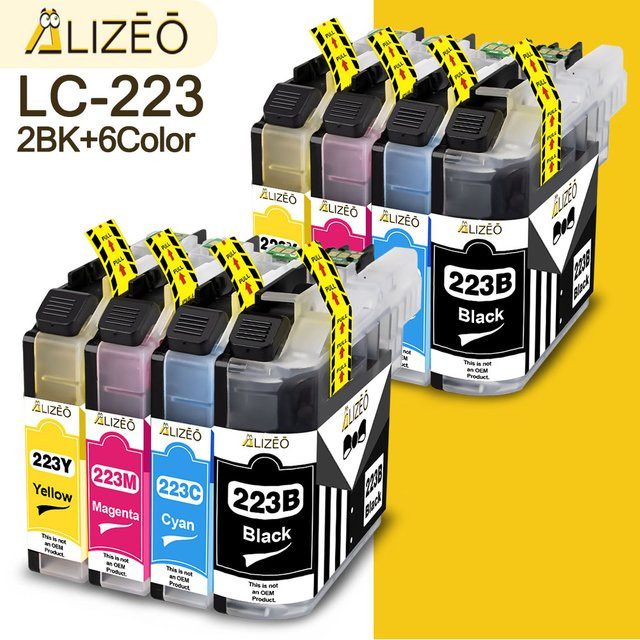 ALIZEO Tintenpatronen-Set LC223 XL kompatibel mit Brother DCP-J4120DW MFC-J4420DW J4620DW 4625DW in Schwarz und Multicolor - Bild 1