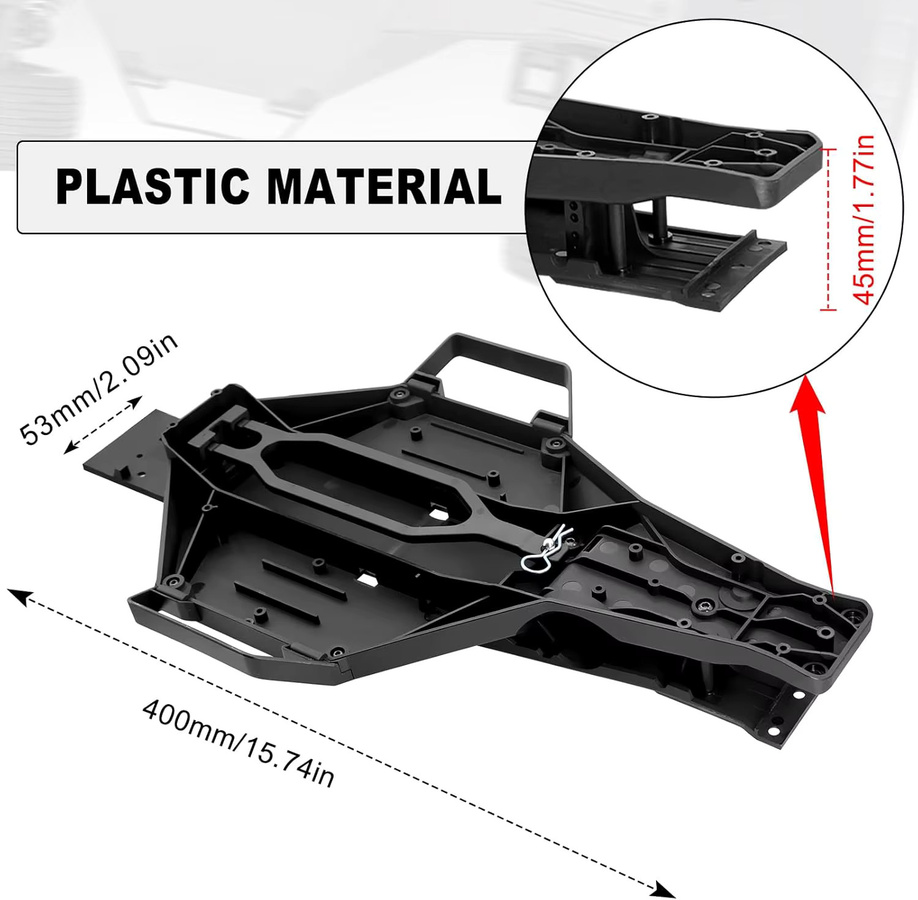 Traxxas Low-CG-Chassis-Umrüstsatz für 1/10 Slash 2WD F150 Drag Slash, Ersatzteil - Bild 3