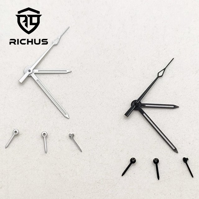 RICHUS Uhrenzeiger VK63, Weiß/Schwarz, Quarz, Unisex - Bild 1