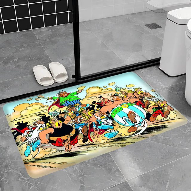 LjqThirteen Fußmatte Asterix Obelix in Weiß und Multicolour, waschbar und rutschfest, B/B: 40 x 60 cm - Bild 1