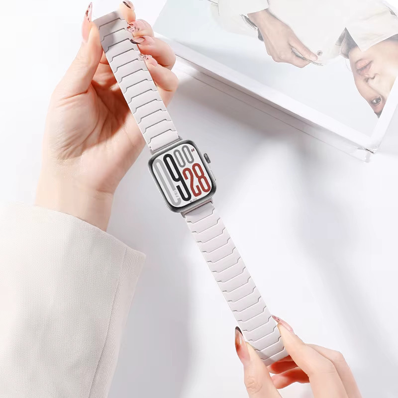 Xiaomi Uhrenarmband Silikon, Weiß - Bild 1