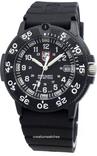 Luminox Armbanduhr, Quarz, Edelstahl, Schwarz, Herren - Bild 1