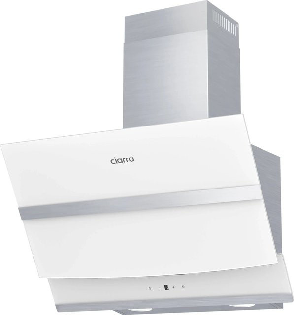 CIARRA Kopffreihaube Dunstabzugshaube CA6736NW Weiß, WIFI-App Steuerung, Touch Control, 650 m³/h, A+++, B/T/H: 60 x 59,5 x 59 cm - Bild 1