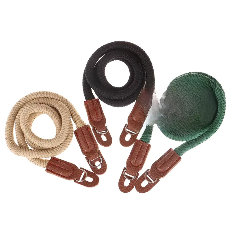 Vintage Kamera-Halsband aus Baumwolle und Leder für SLR und Digitalkameras, KOQZM, Schwarz/Mehrfarbig - Bild 6