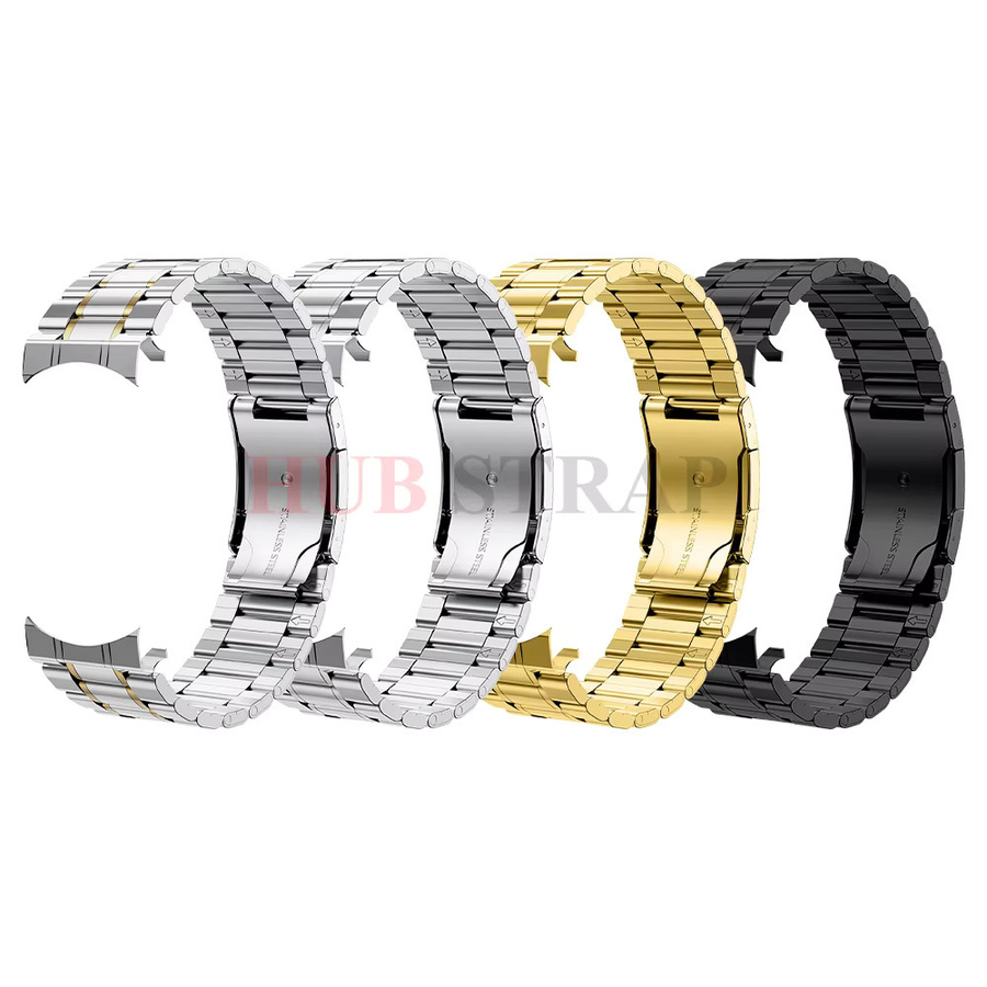 Uhrenarmband Edelstahl, gebogenes Ende, 20 mm, 22 mm, Unisex - Bild 1
