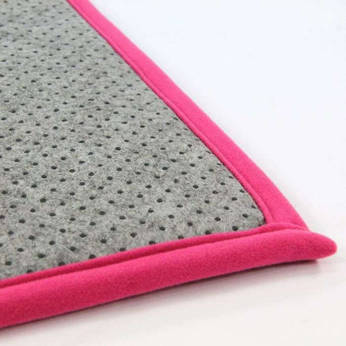 The Deco Factory Teppich mit extra weichem Samt-Look in Fuchsia, B/H: 60 x 90 cm - Bild 2