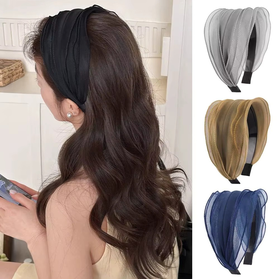 Haarreifen Organza-Garn, Damen - Bild 1