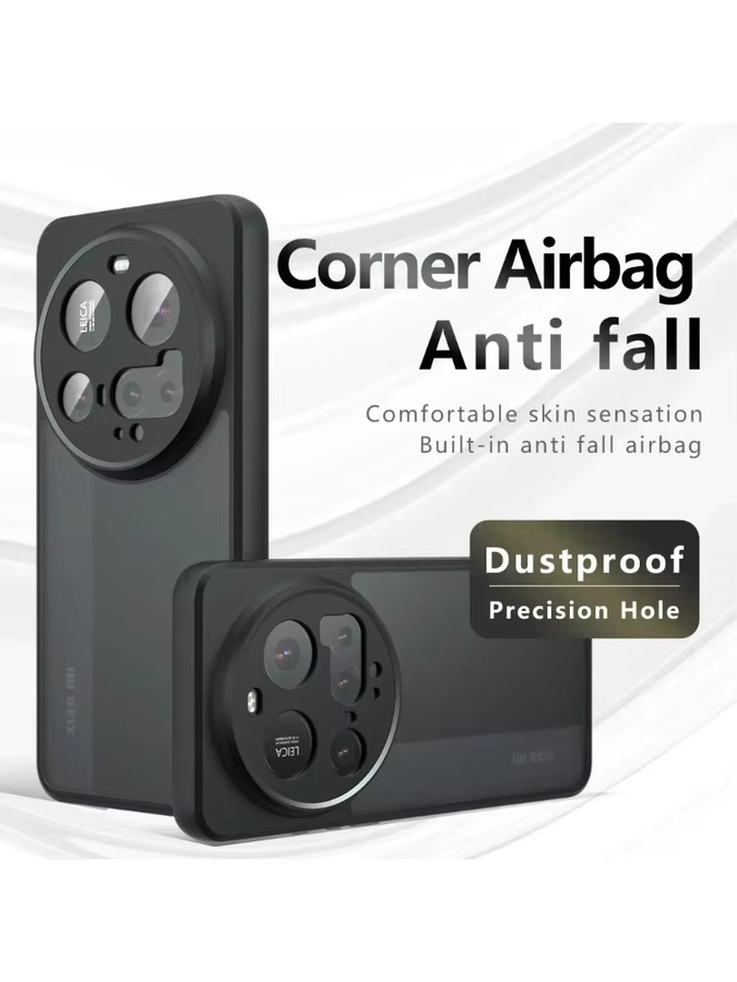 Stoßfeste Airbag-Schutzhülle für Xiaomi Redmi Note 14 Pro Plus 4G 5G, 14C und 13C, transparente matte Weichhülle - Bild 5