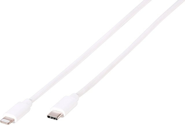 Vivanco Lightning auf USB-Type-C Daten- und Ladekabel in Weiß, 1 m - Bild 1