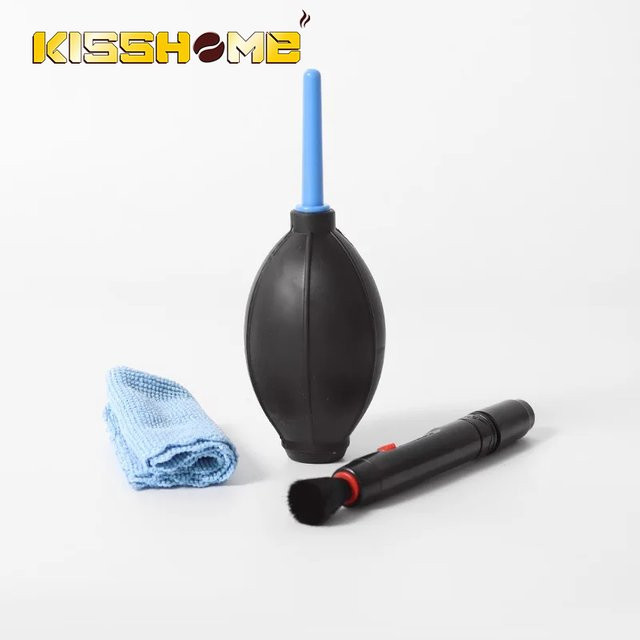 Kisshome Luftgebläse-Pumpe und Reinigungsbürste für Kaffeemühlen und Espresso Maschinen in Schwarz - Bild 1