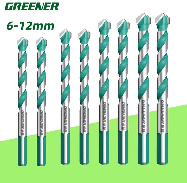 GREENERY Multifunktionaler Dreieck-Diamant-Betonbohrer für Mauerwerk, Ziegel, Fliesen, Marmor, Glas, Holz und Metall - Bild 1