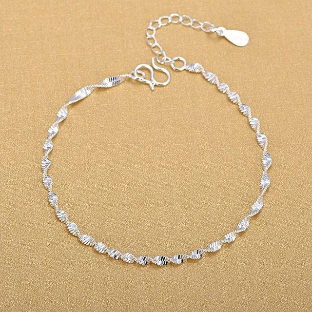 Armband 925 Silber, verdreht, Damen - Bild 1