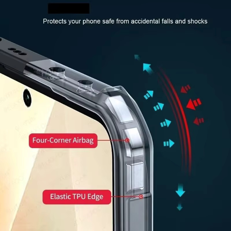 Luxus-Schutzhülle aus Hart-PC und TPU für Motorola in Schwarz - Bild 3