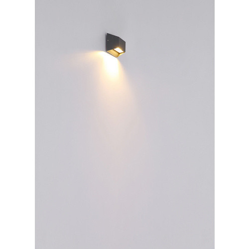 GLOBO LIGHTING Außenleuchte HONNA Wandleuchte aus Aluminiumdruckguss in Grau mit LED und Leuchtmittel, IP54 - Bild 2