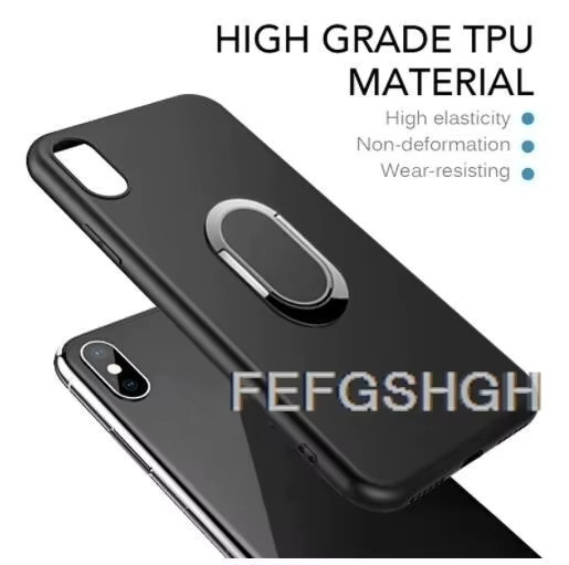 RugOne Xever 7 Pro Handyhülle aus weichem TPU-Silikon mit Ringhalterung in Schwarz - Bild 2